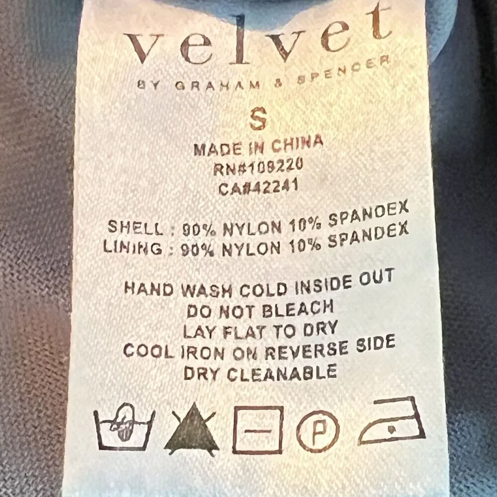 Anthropologie VELVET Top by Graham & Spencer Size S Vonnie Sequin Pewter Gray